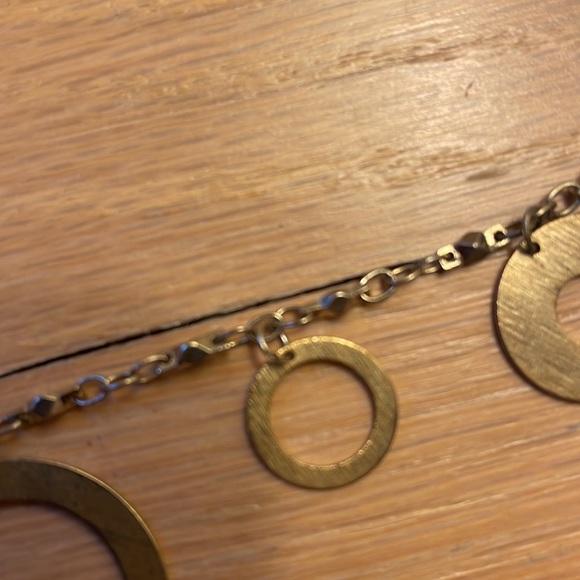 Whimsical Necklace with Various Size and Width Circles - Picture 7 of 8